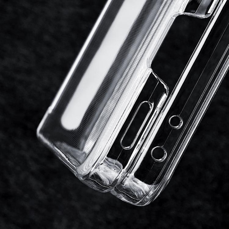 For Honor Magic V Flip 2 Transparent PC Dual Axis Shockproof Phone Case
