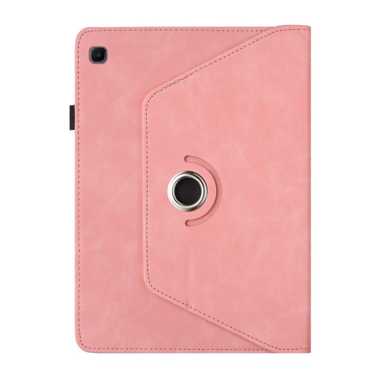 For Samsung Galaxy Tab A 10.1 2019 Solid Color Rotation Holder Leather Tablet Case