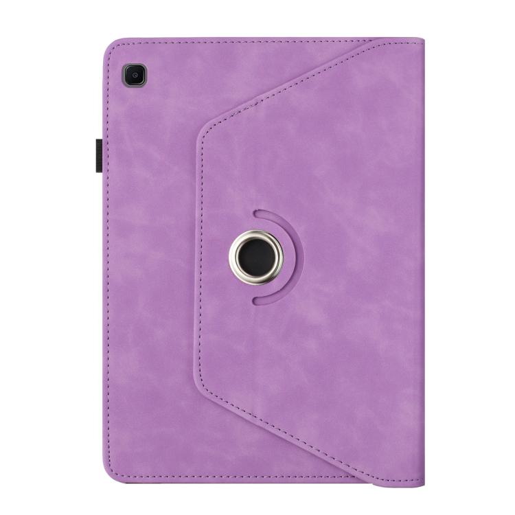 For Samsung Galaxy Tab A 10.1 2019 Solid Color Rotation Holder Leather Tablet Case