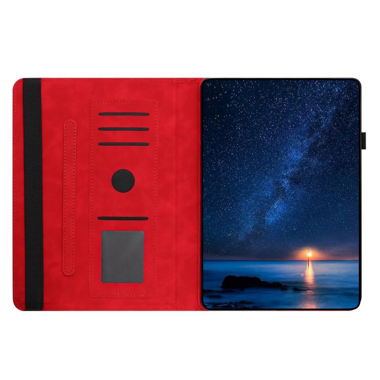For Samsung Galaxy Tab A 10.1 2019 Solid Color Rotation Holder Leather Tablet Case
