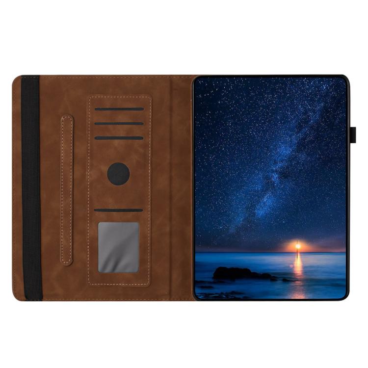 For Samsung Galaxy Tab A 10.1 2019 Solid Color Rotation Holder Leather Tablet Case