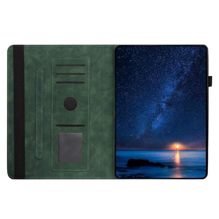 For Samsung Galaxy Tab A 10.1 2019 Solid Color Rotation Holder Leather Tablet Case
