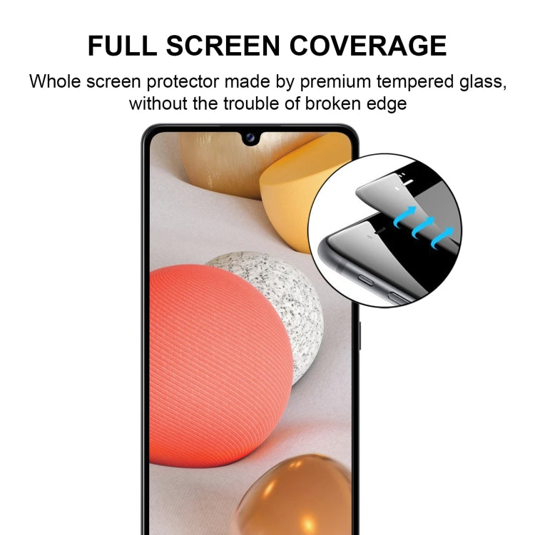 For Samsung Galaxy A42 5G  25pcs Full Glue Full Screen Tempered Glass Film