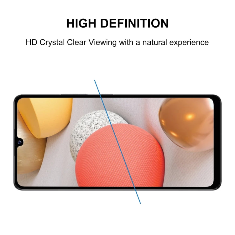 For Samsung Galaxy A42 5G  25pcs Full Glue Full Screen Tempered Glass Film