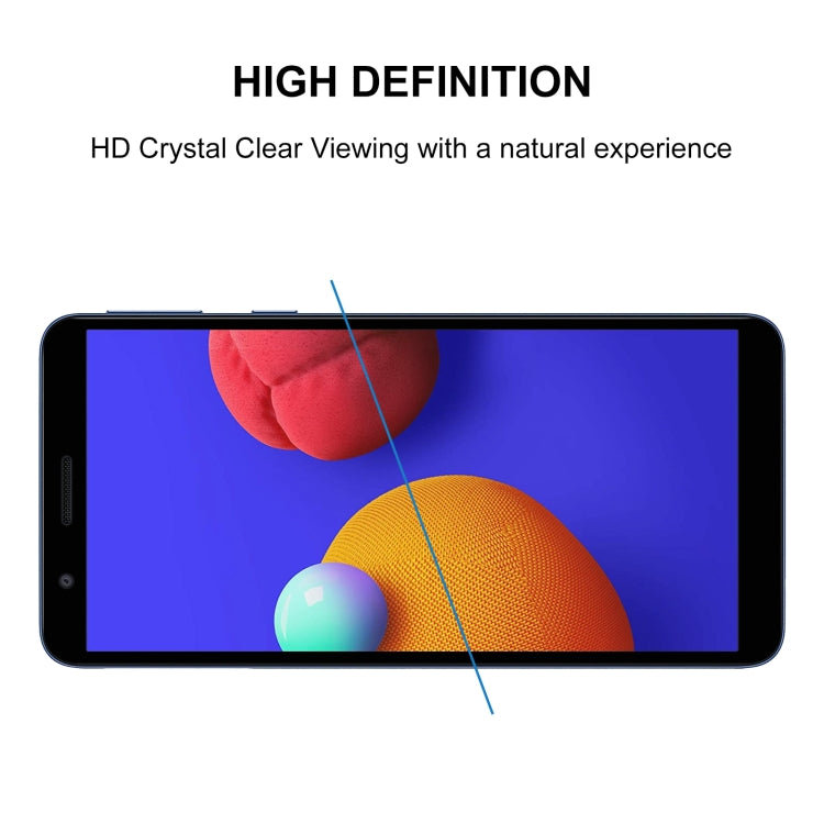 For Samsung Galaxy M01 Core 25 PCS Full Glue Full Screen Tempered Glass Film