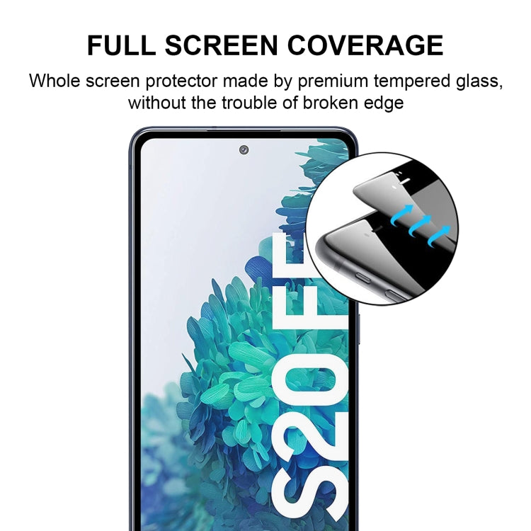 For Samsung Galaxy S20 FE / S20 FE 5G / S20 FE 2022 25 PCS Full Glue Full Screen Tempered Glass Film