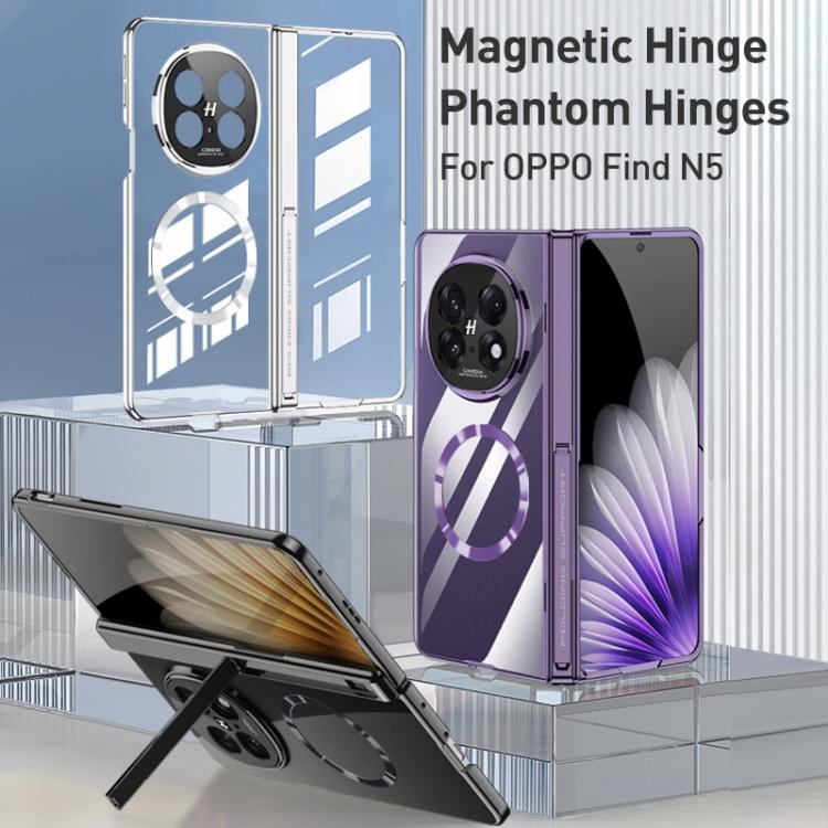 For OPPO Find N5 GKK Magnetic Fold Hinge Side Holder Magsafe Integrated Phone Case