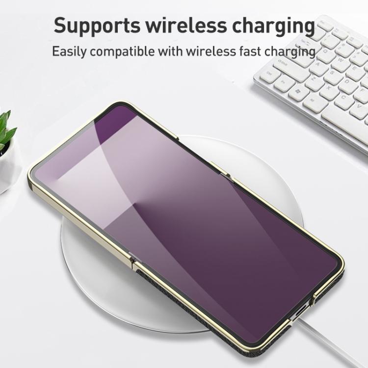 For Samsung Galaxy Z Flip7 5G GKK Integrated Plating Leather Phone Case