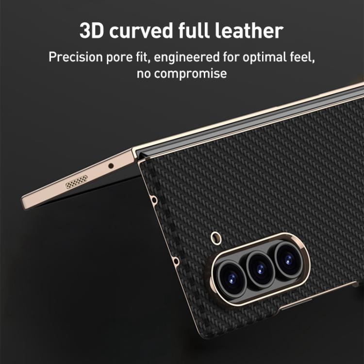 For Samsung Galaxy Z Fold6 GKK Integrated Plating Leather Phone Case