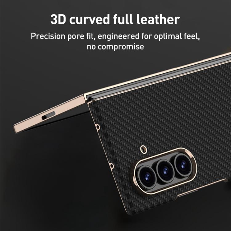 For Samsung Galaxy Z Fold7 5G GKK Integrated Plating Leather Phone Case