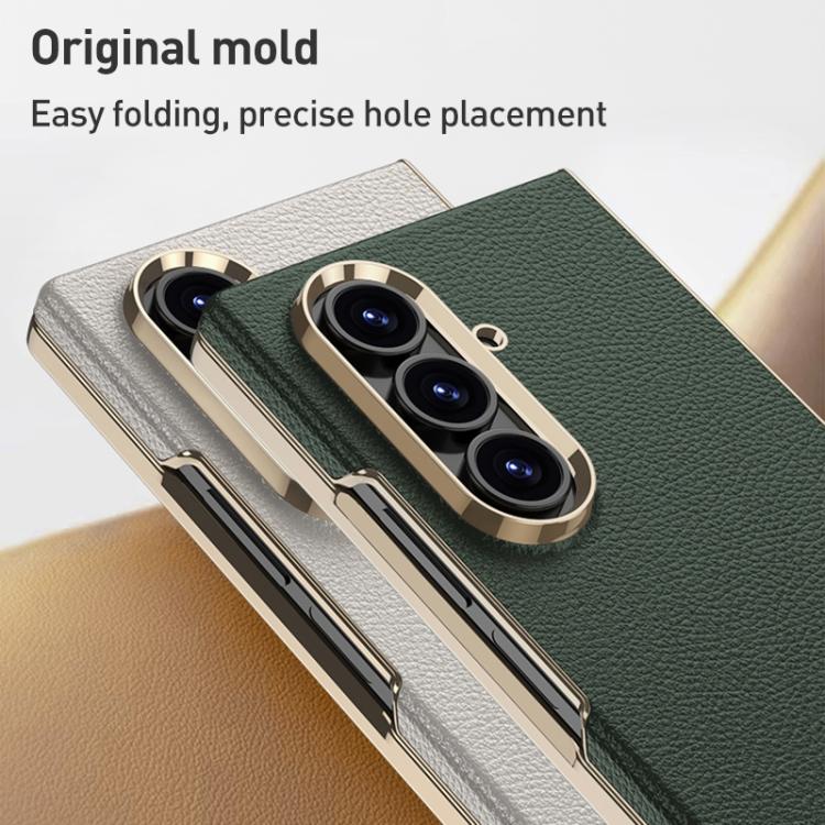 For Samsung Galaxy Z Fold7 5G GKK Integrated Plating Leather Phone Case
