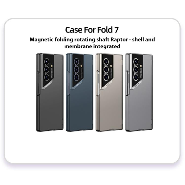 For Samsung Galaxy Z Fold7 5G GKK Integrated Raptor Magnetic Folding Hinge Phone Case