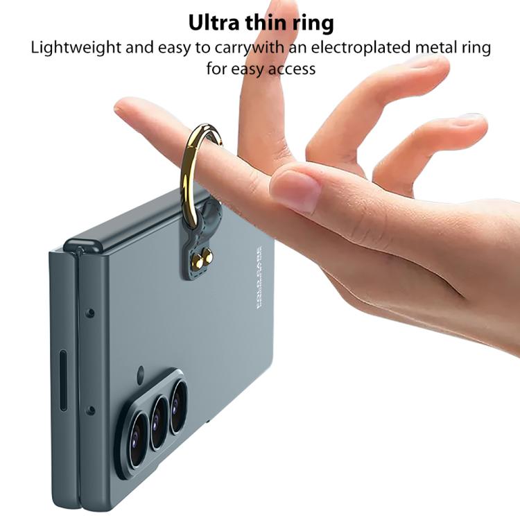 For Samsung Galaxy Z Fold7 5G GKK Integrated Ultra-thin PC Full Coverage Phone Case with Ring Holder