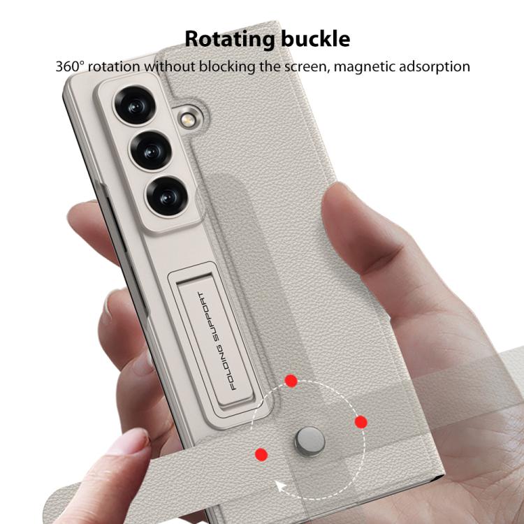 For Samsung Galaxy Z Fold7 5G GKK Integrated Flip Wallet Leather Phone Case