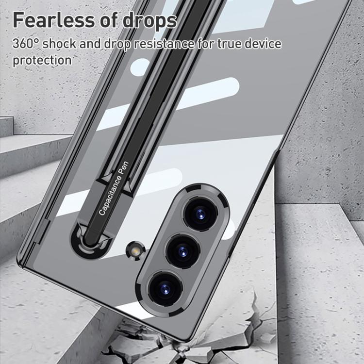 For Samsung Galaxy Z Fold7 5G GKK Integrated Magnetic Folding Hinge Phone Case with Pen Holder / Pen