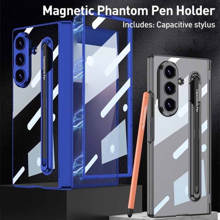 For Samsung Galaxy Z Fold7 5G GKK Integrated Magnetic Folding Hinge Phone Case with Pen Holder / Pen