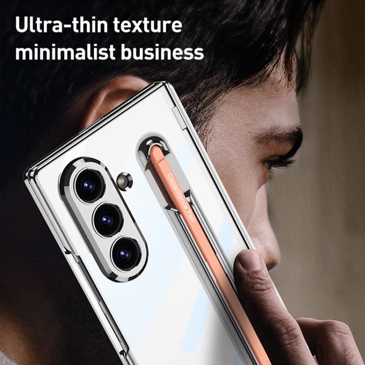 For Samsung Galaxy Z Fold7 5G GKK Integrated Magnetic Folding Hinge Phone Case with Pen Holder / Pen