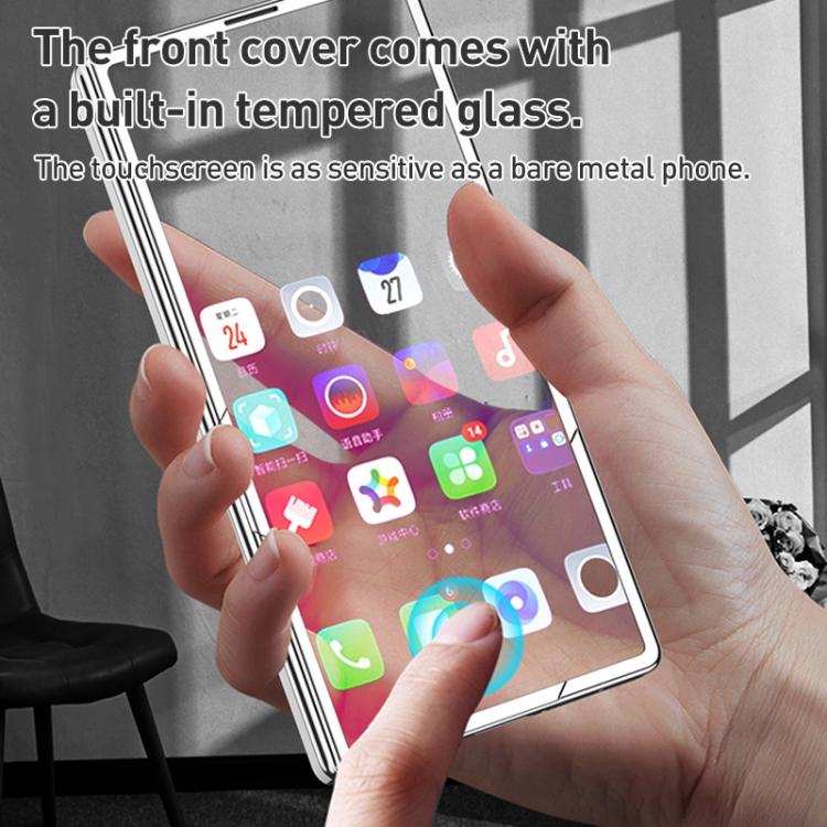 For Samsung Galaxy Z Fold7 5G GKK Integrated Magnetic Folding Hinge Phone Case with Pen Holder / Pen