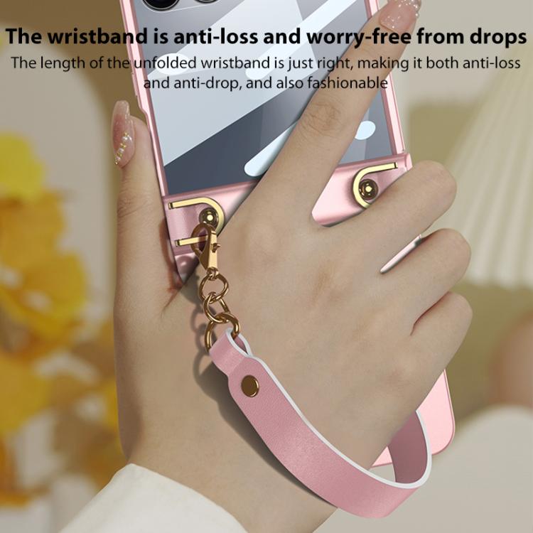 For Samsung Galaxy Z Flip7 5G GKK Integrated Ultra-thin Hinge Handbag Full Cover Phone Case