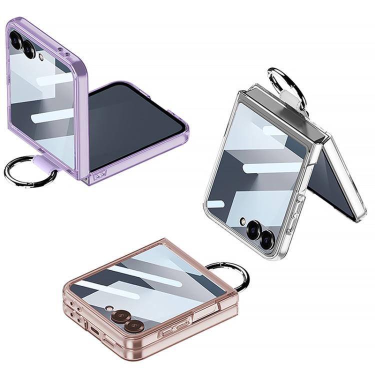 For Samsung Galaxy Z Flip7 5G GKK Integrated Large Window PC Ring Holder Phone Case
