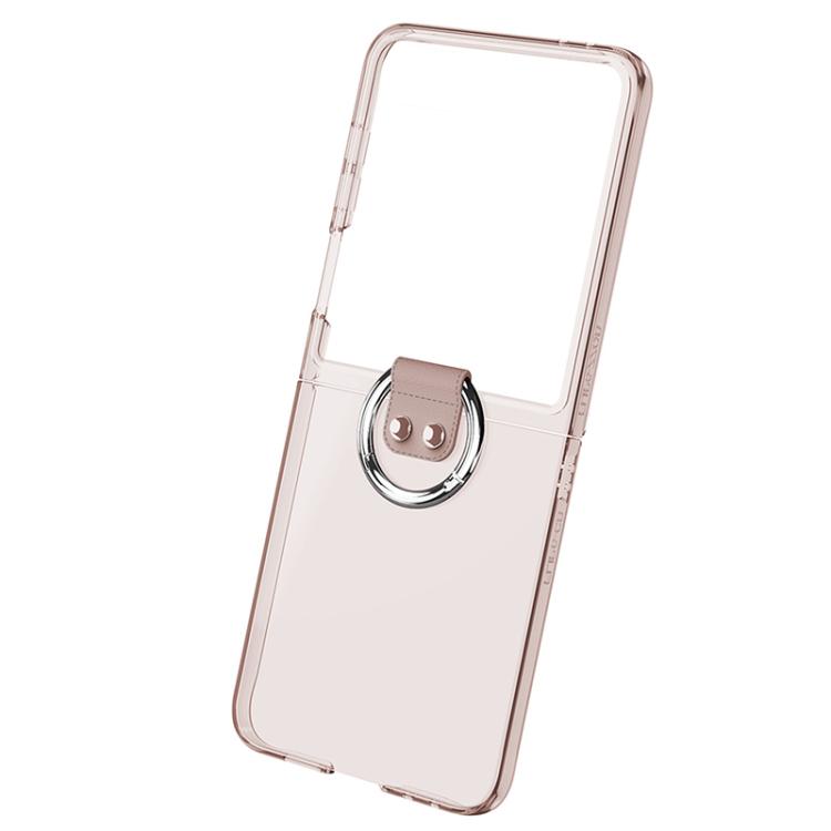 For Samsung Galaxy Z Flip7 5G GKK Integrated Large Window PC Ring Holder Phone Case