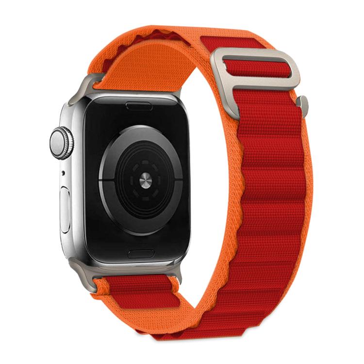 For Apple Watch Series 10 46mm Buckle Loop Nylon Watch Band with 3D Curved Film