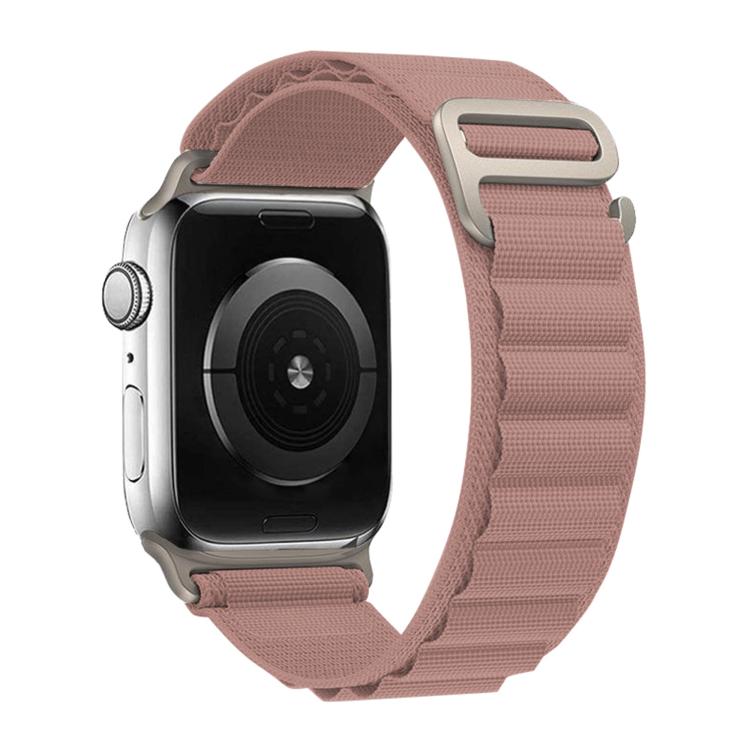 For Apple Watch Series 10 42mm Buckle Loop Nylon Watch Band with 3D Curved Film