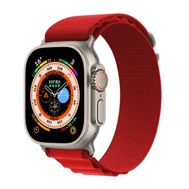 For Apple Watch Series 44mm Buckle Loop Nylon Watch Band with 3D Curved Film