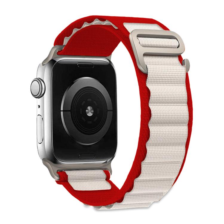 For Apple Watch Series 40mm Buckle Loop Nylon Watch Band with 3D Curved Film
