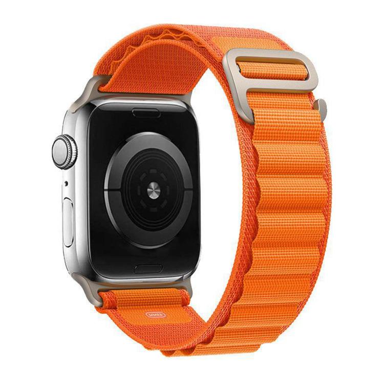 For Apple Watch Series 41mm Buckle Loop Nylon Watch Band with 3D Curved Film
