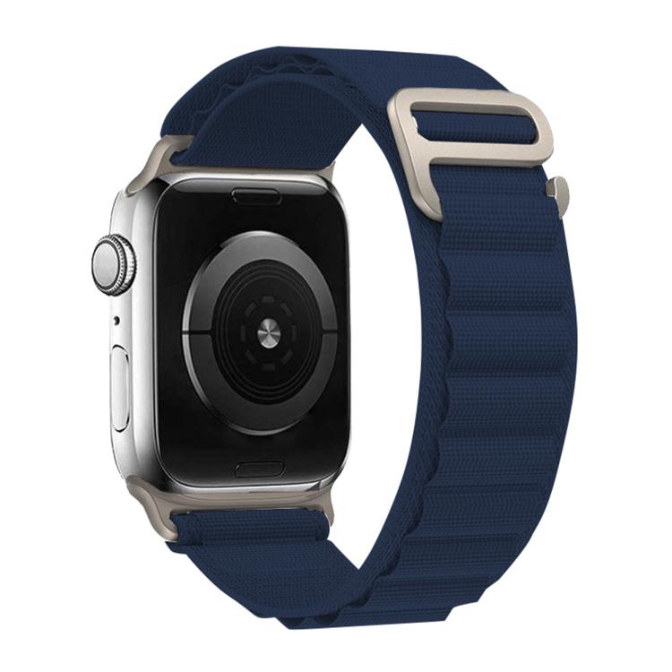 For Apple Watch Series 41mm Buckle Loop Nylon Watch Band with 3D Curved Film