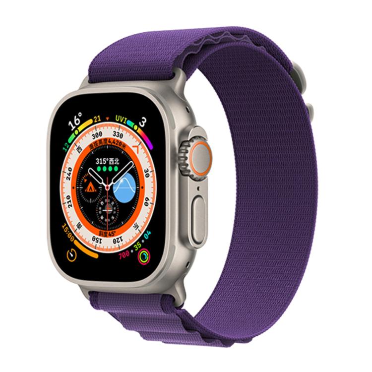 For Apple Watch Series 41mm Buckle Loop Nylon Watch Band with 3D Curved Film