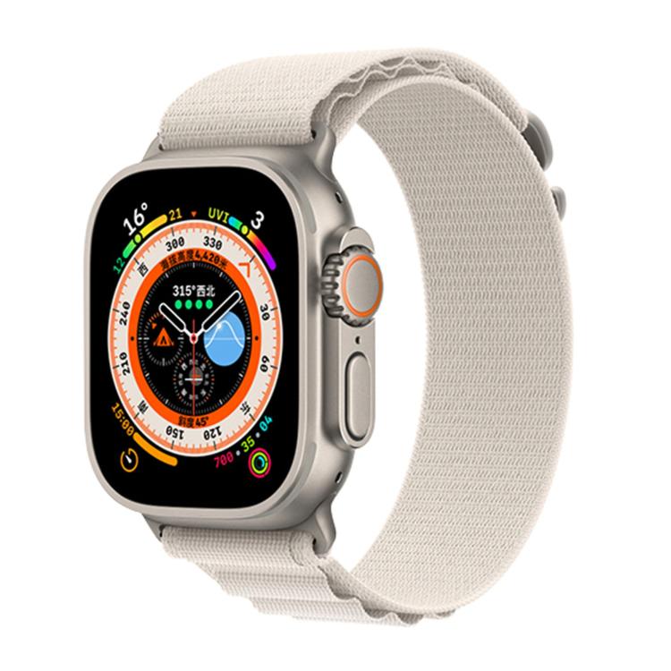 For Apple Watch Series 42mm Buckle Loop Nylon Watch Band with 3D Curved Film