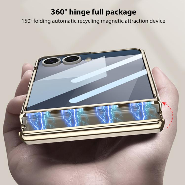 For Samsung Galaxy Z Flip7 5G GKK Integrated Triumph Phantom Magnetic Phone Case with Holder
