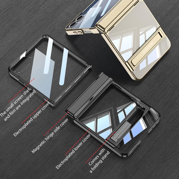 For Samsung Galaxy Z Flip7 5G GKK Integrated Triumph Phantom Magnetic Phone Case with Holder
