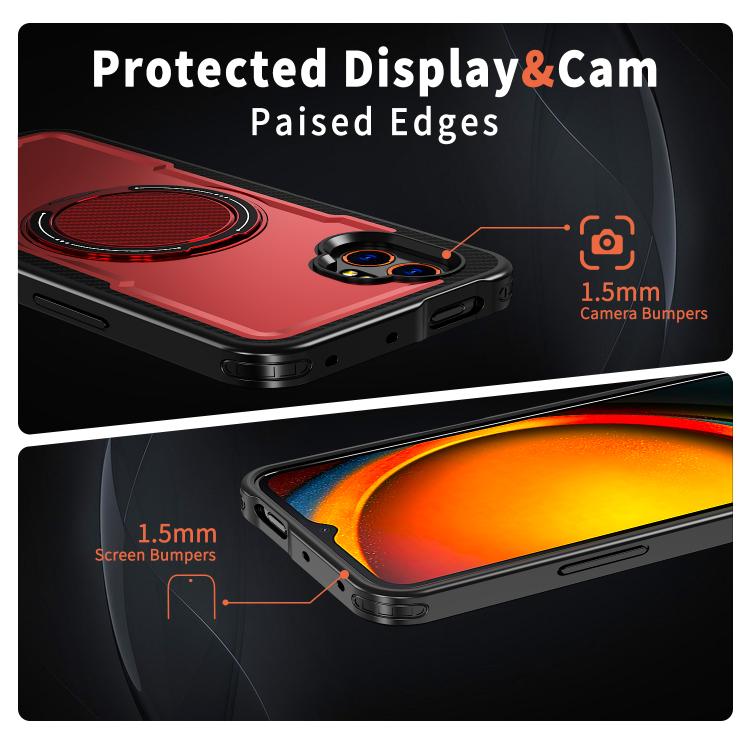For Samsung Galaxy XCover7 Pro Metal 360 Degree Rotation Holder MagSafe Phone Case