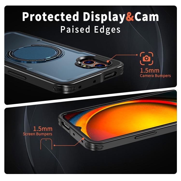 For Samsung Galaxy XCover7 Pro Metal 360 Degree Rotation Holder MagSafe Phone Case