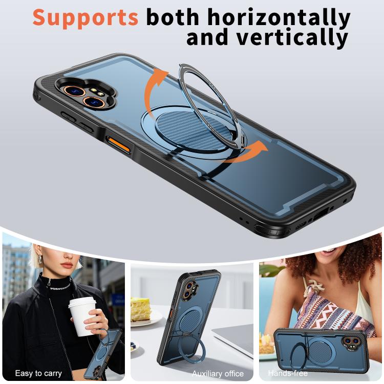 For Samsung Galaxy XCover7 Pro Metal 360 Degree Rotation Holder MagSafe Phone Case