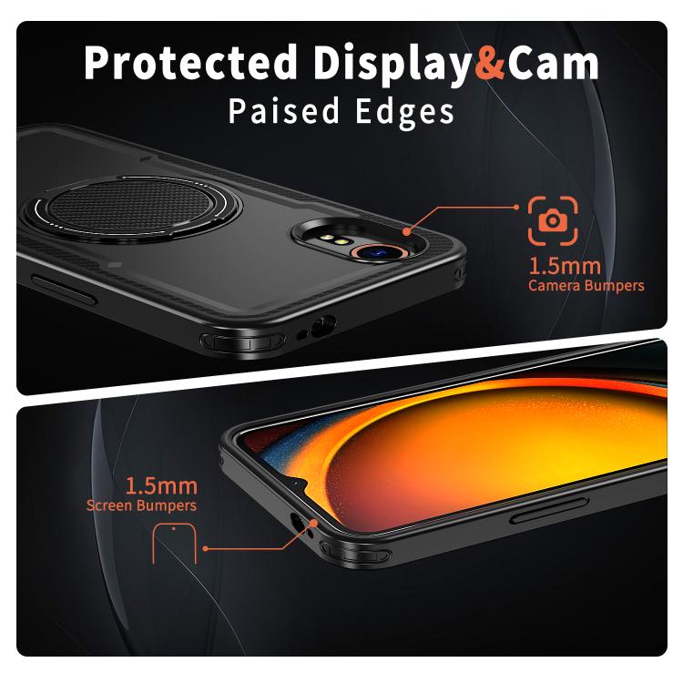 For Samsung Galaxy XCover7 Metal 360 Degree Rotation Holder MagSafe Phone Case