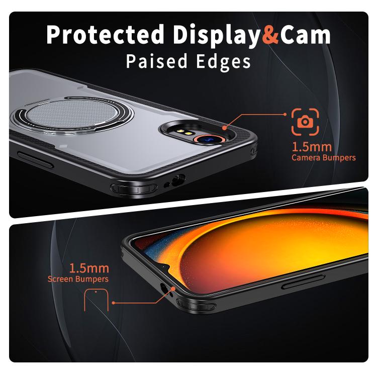 For Samsung Galaxy XCover7 Metal 360 Degree Rotation Holder MagSafe Phone Case