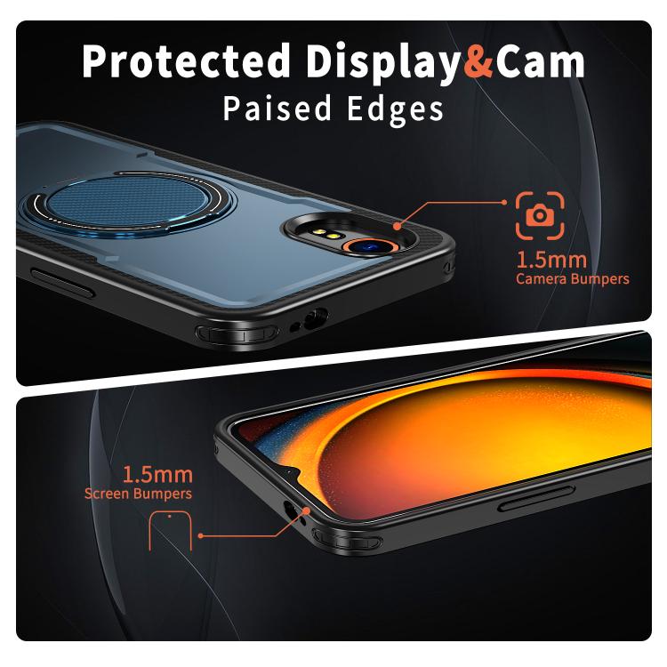 For Samsung Galaxy XCover7 Metal 360 Degree Rotation Holder MagSafe Phone Case