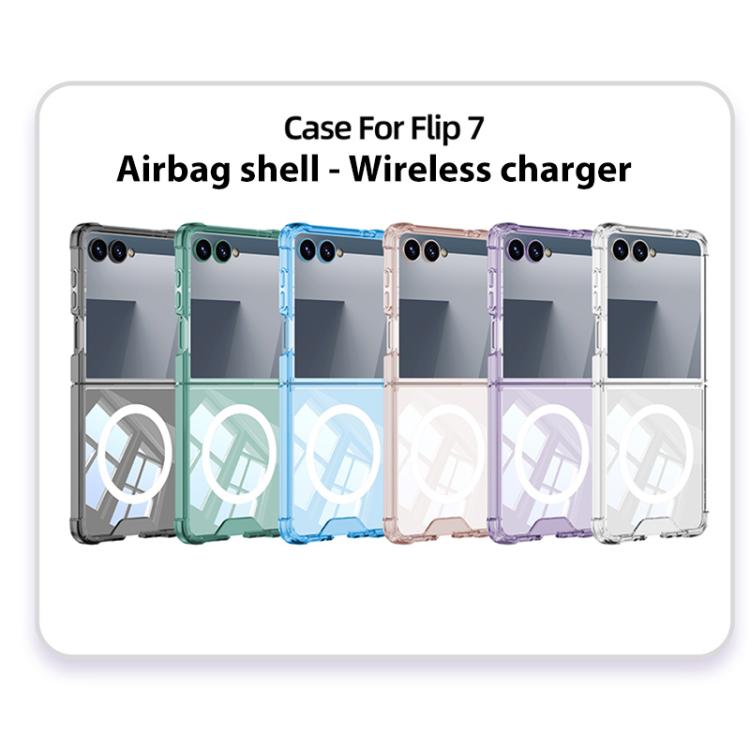 For Samsung Galaxy Z Flip7 5G GKK Airbag MagSafe Magnetic Full Coverage Phone Case