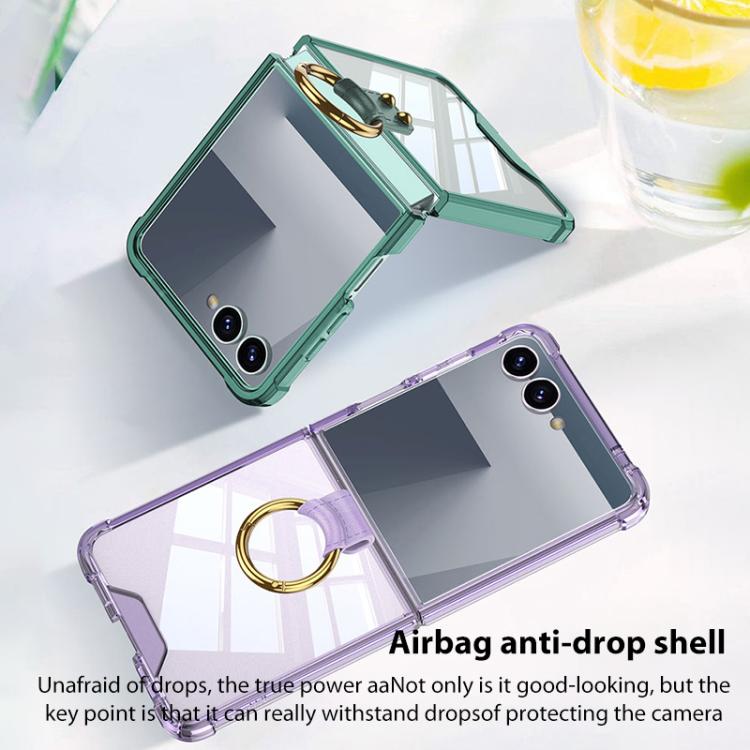 For Samsung Galaxy Z Flip7 5G GKK Airbag Phone Case with Ring