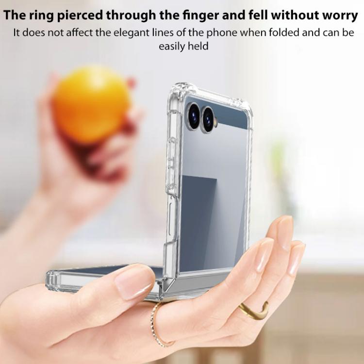 For Samsung Galaxy Z Flip7 5G GKK Airbag Phone Case with Ring