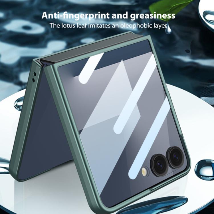 For Samsung Galaxy Z Flip7 5G GKK Integrated Ultra-thin Full Cover Phone Case with Rotating Bracket