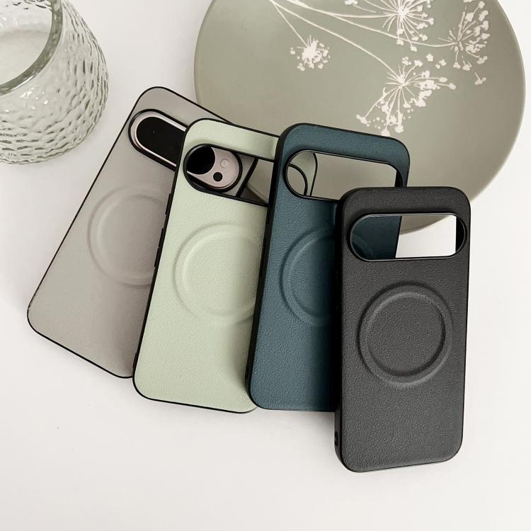 For Google Pixel 10 / 10 Pro Magsafe Magnetic Plain Leather Phone Case