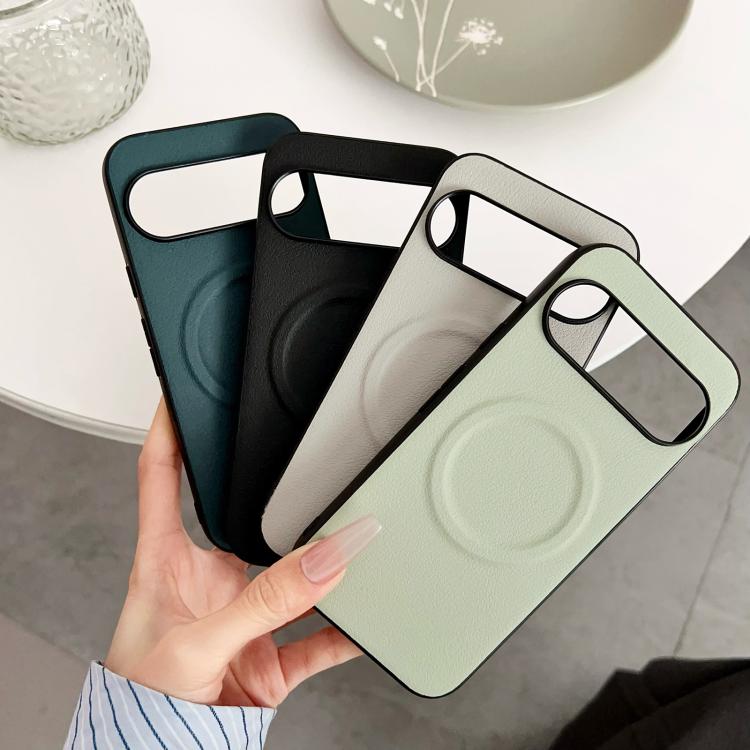 For Google Pixel 10 / 10 Pro Magsafe Magnetic Plain Leather Phone Case