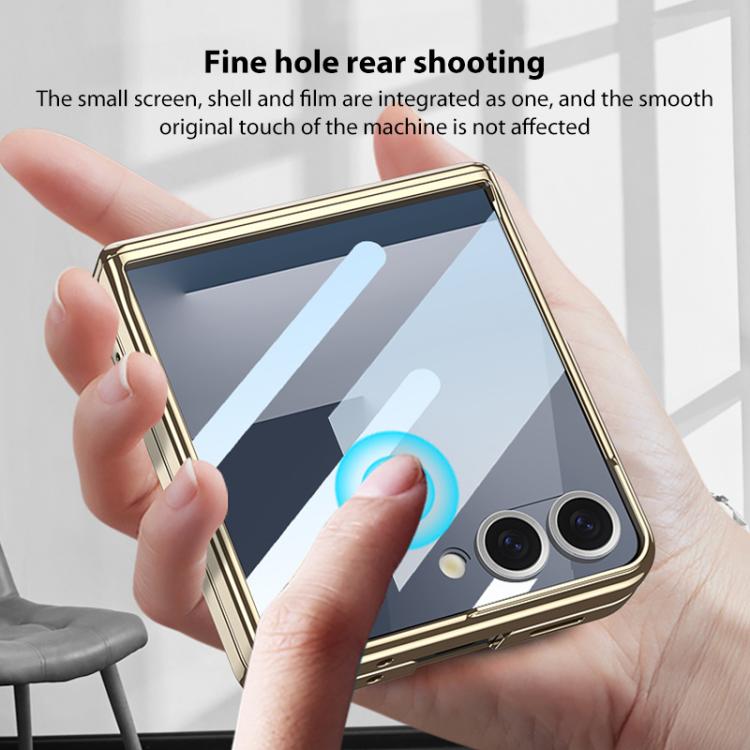 For Samsung Galaxy Z Flip7 5G GKK Integrated Magnetic Hinge Phantom Phone Case with Rotating Bracket