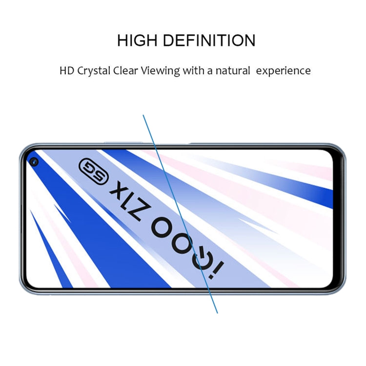 For Vivo IQOO Z1X 25 PCS Full Glue Full Screen Tempered Glass Film