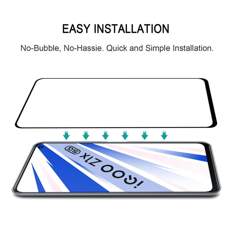 For Vivo IQOO Z1X 25 PCS Full Glue Full Screen Tempered Glass Film